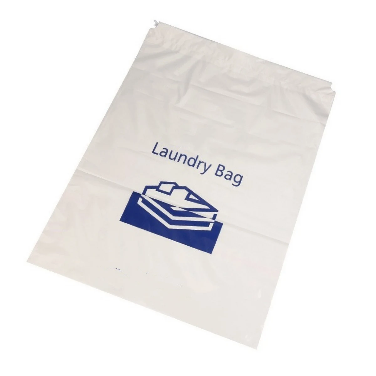 Plastic Drawstring Laundry Bag 1