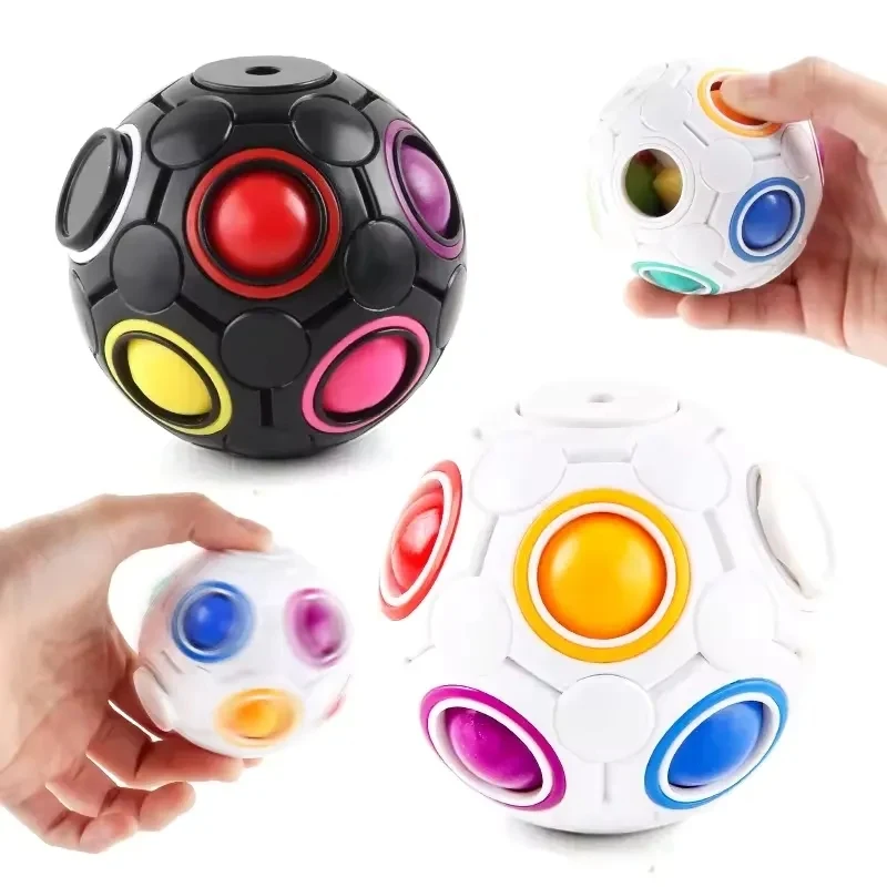 Press TheRainbow Ball Cube Toy 1