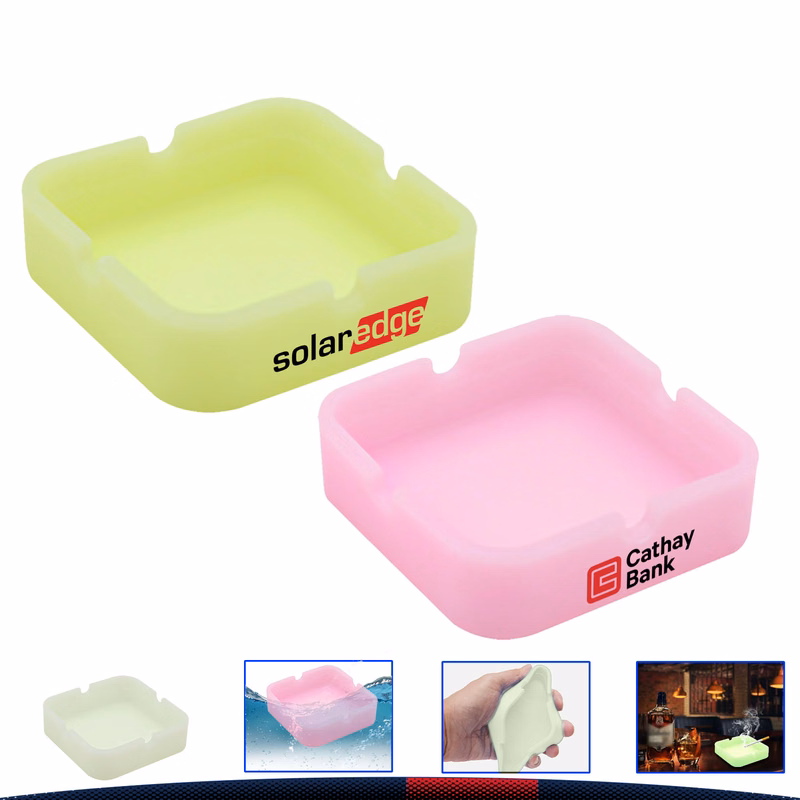 Square Fluorescence Ashtray