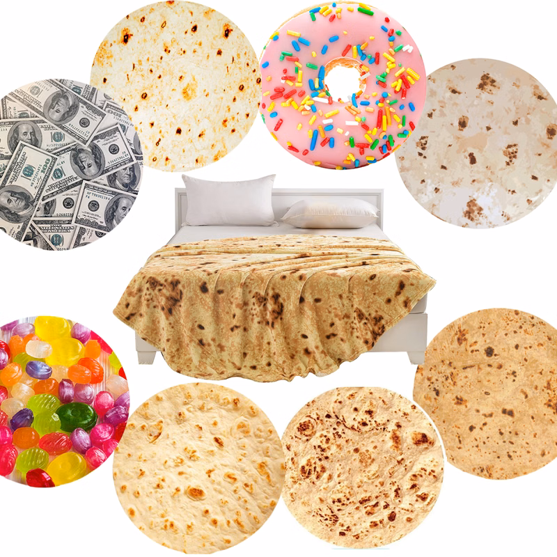 Ultimate Customizable Burrito Blanket Cozy Gift Tortilla
