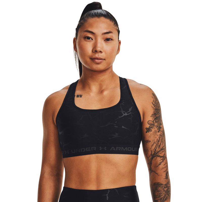 Armour Mid Crossback Emboss Women's Sports Bra