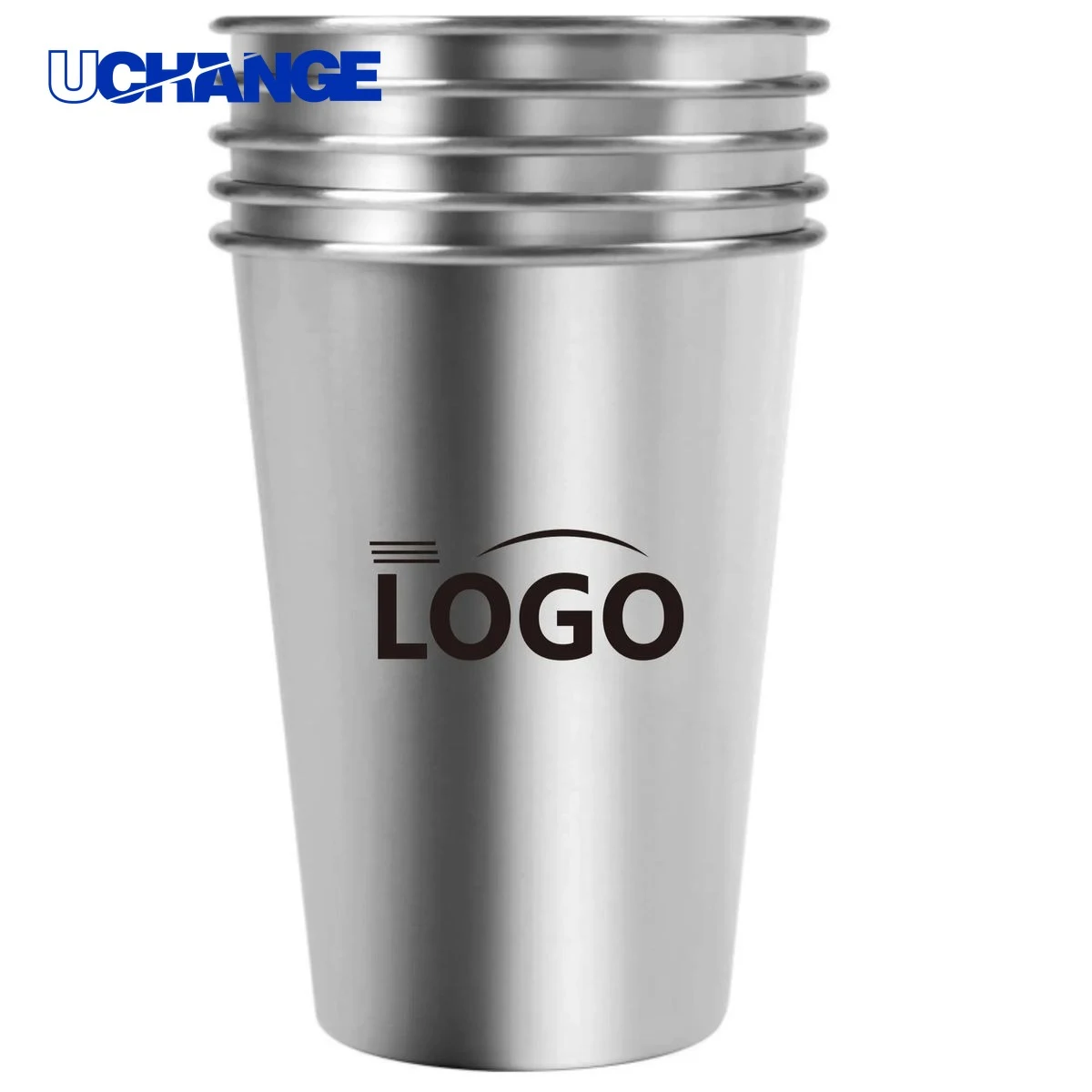 Stainless Steel Pint Cup Container for Bars (12 oz) 1
