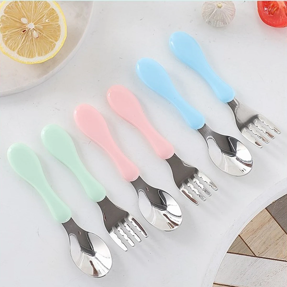 Stainless Steel Toddler Utensils Dishwasher Safe 1