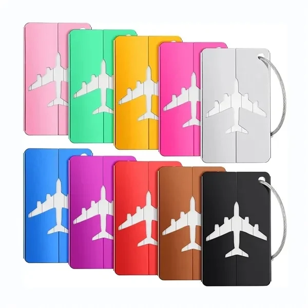 Custom Aluminum Stainless Steel Luggage Tags — Privacy-Protected Travel Identification 1