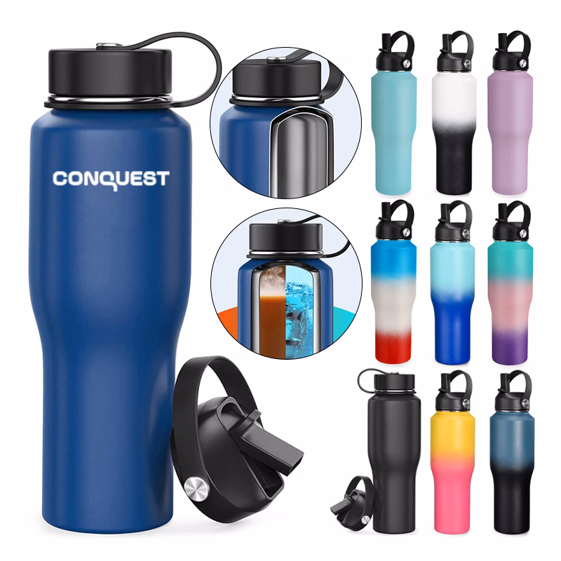 New T Shaped Insulated Cup With Handle And Lid