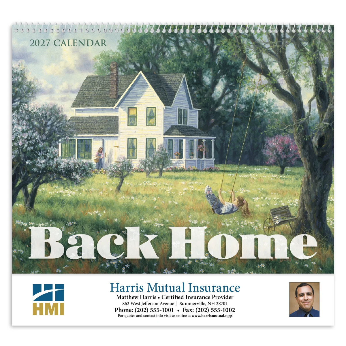 HotLine® Products Back Home Appointment Calendar - Spiral 1