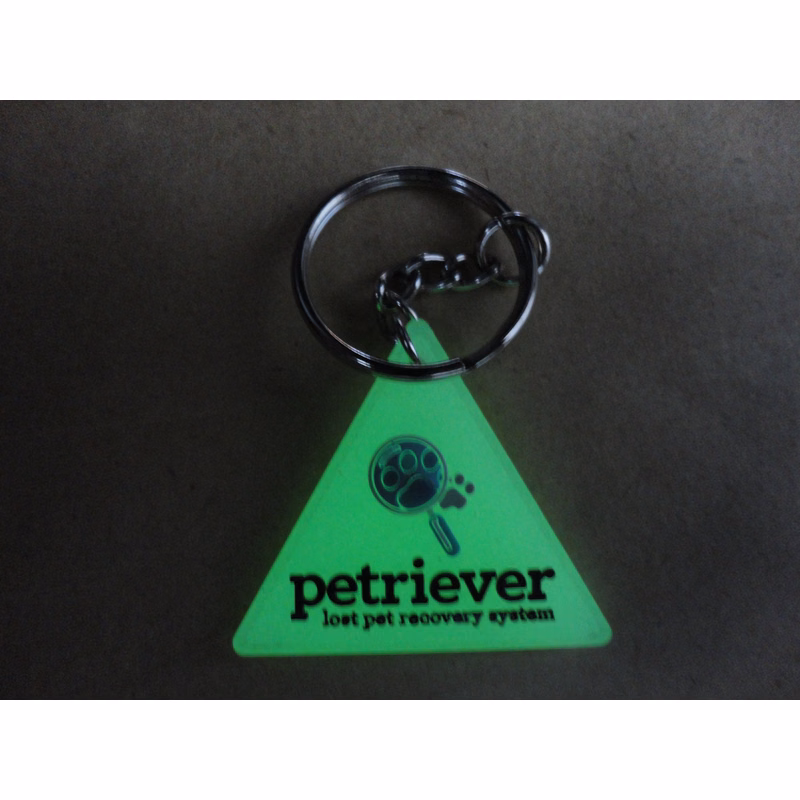 Glow in dark PVC Keychain