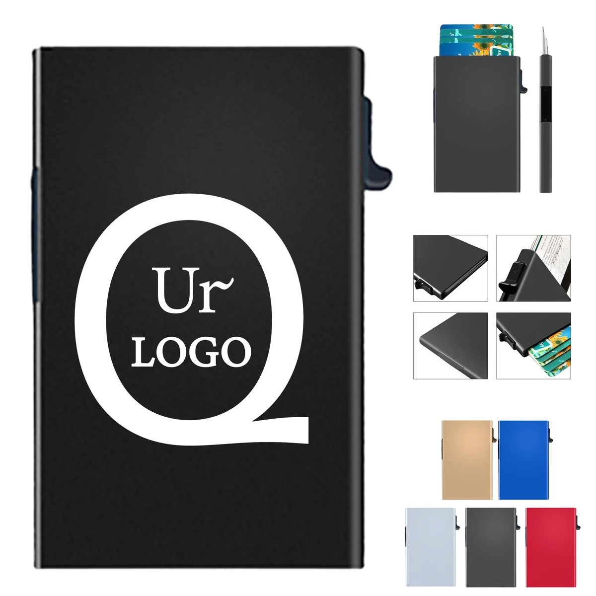 Pop-Up Aluminum Card Holder 1
