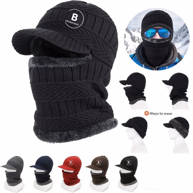 Winter Knitted Balaclava Beanie Warm Cycling Ski Hat