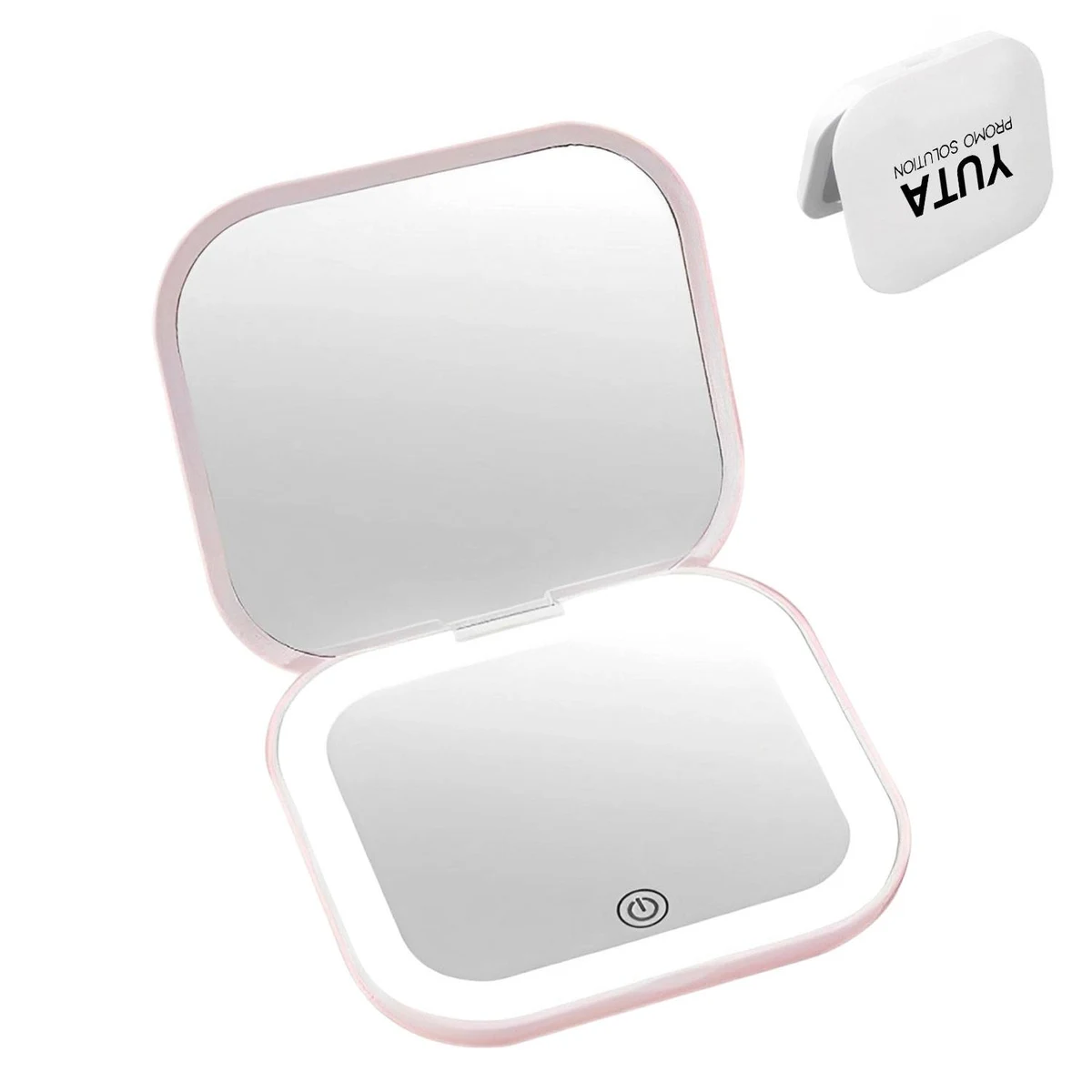 Rechargeable Portable Foldable Makeup Mirror w/ Lights 1