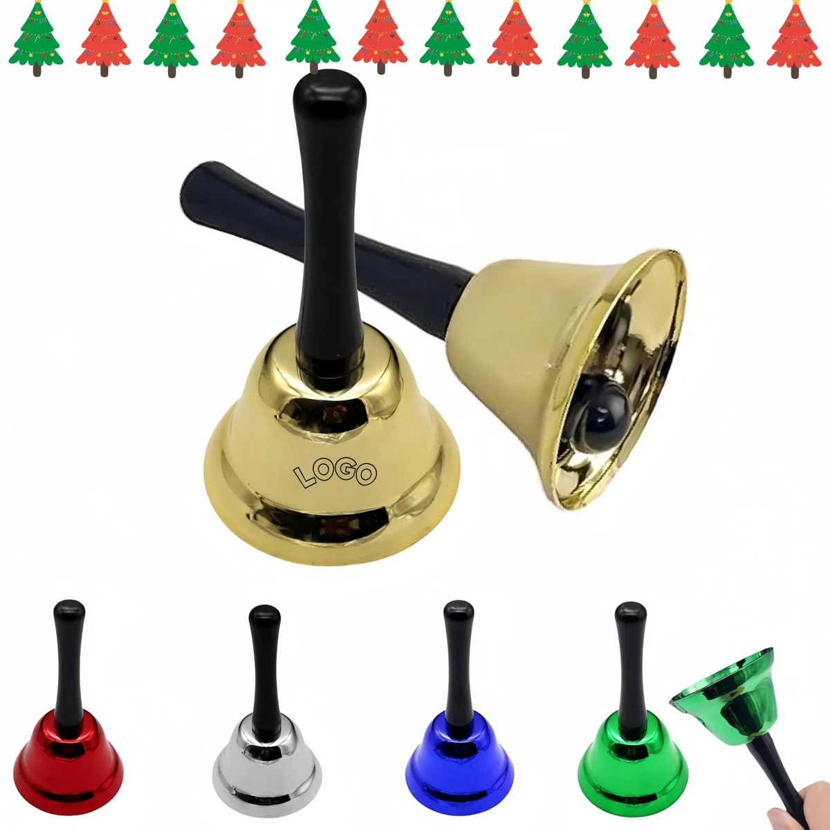 Christmas Metal Hand Bell Wedding Dinner Handbell 1