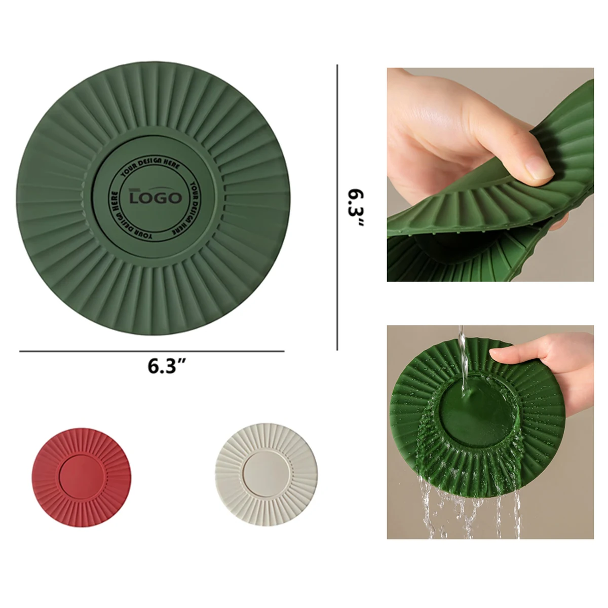 Premium Quality Food Grade Heat Resistant Silicone Non - Slip Coaster 1