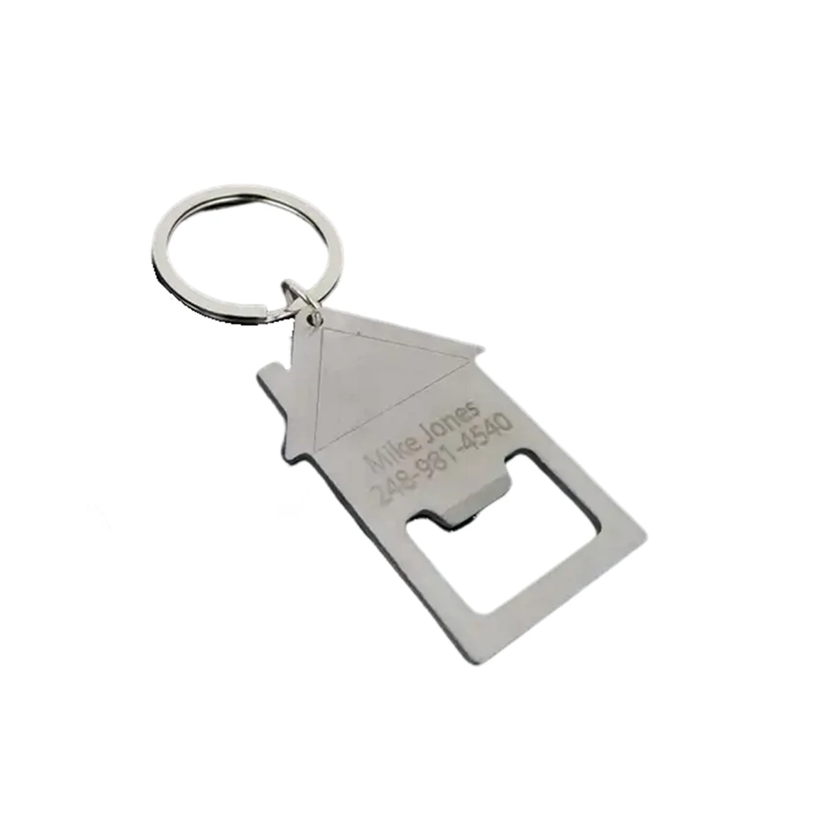 House Shape Opener Keychain 1