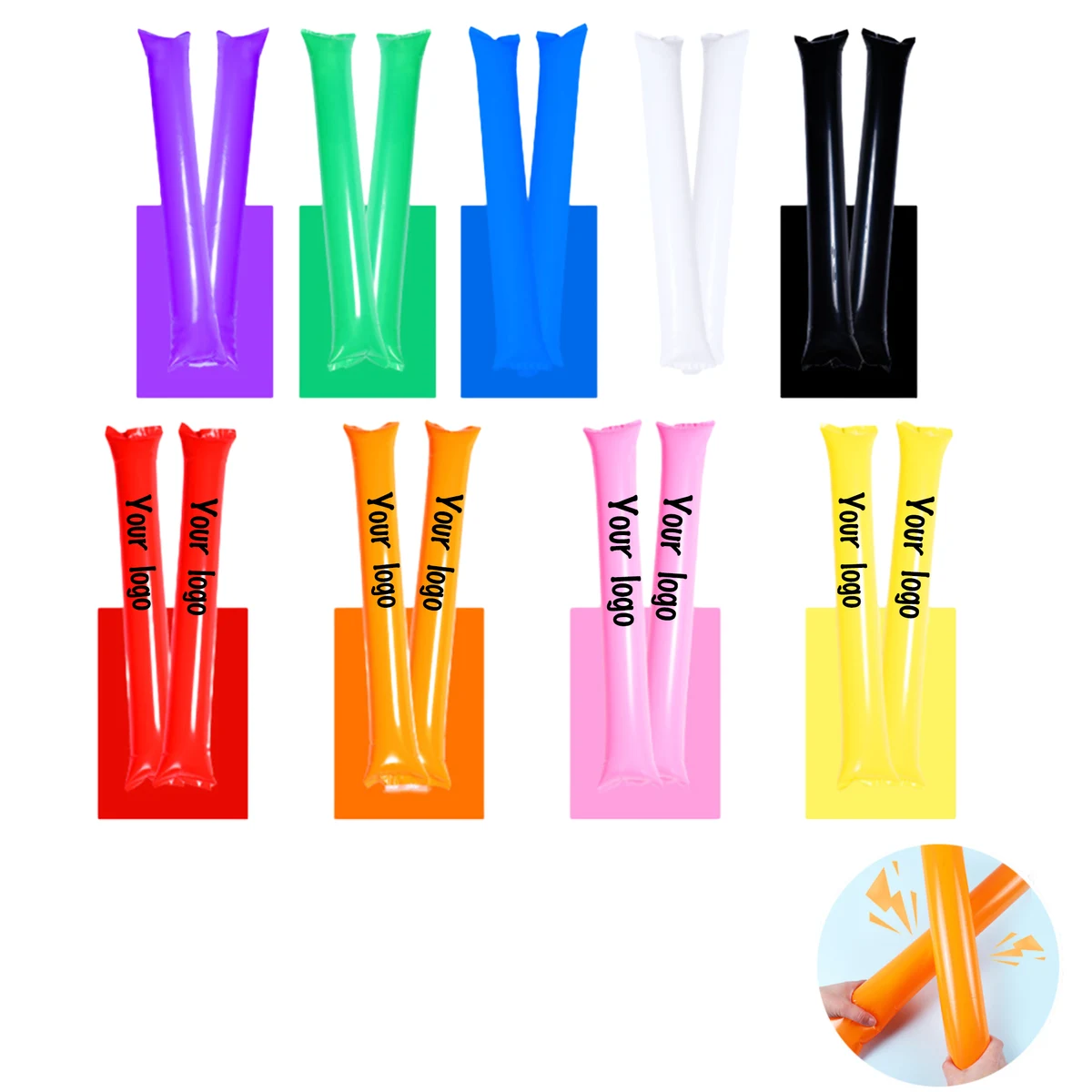 Cheerleading Sticks Inflatable Sticks Sports Meet Props Balloon Sticks 1