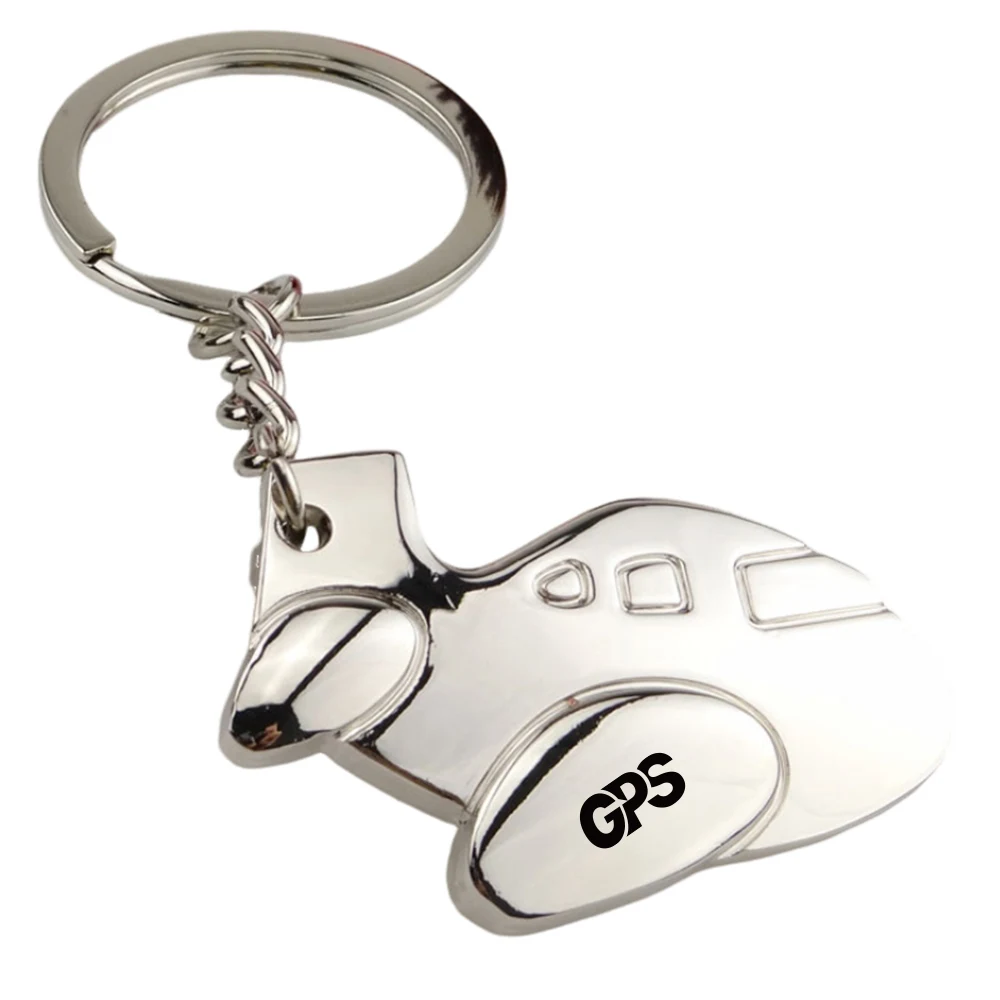 Air Freighter Shaped Metal Keychain 1
