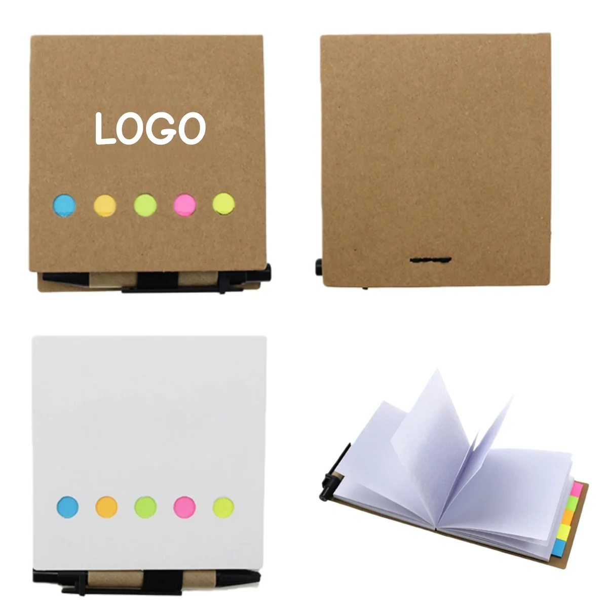 Sticky Notes With Pen Custom Logo Memo Pad Set 1