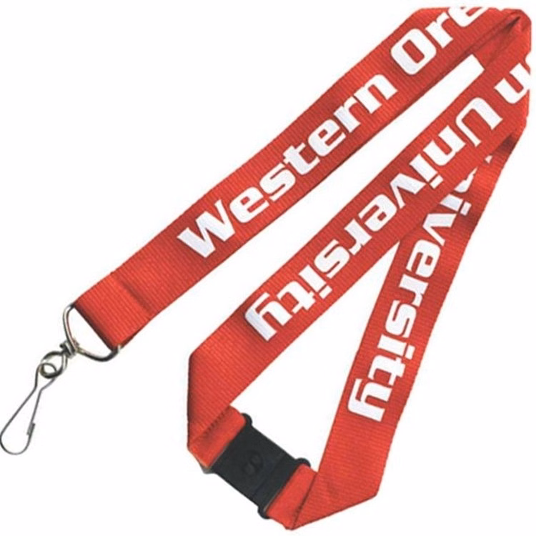 Polyester Screen Printed Lanyard with Split Ring - 36"x1"
