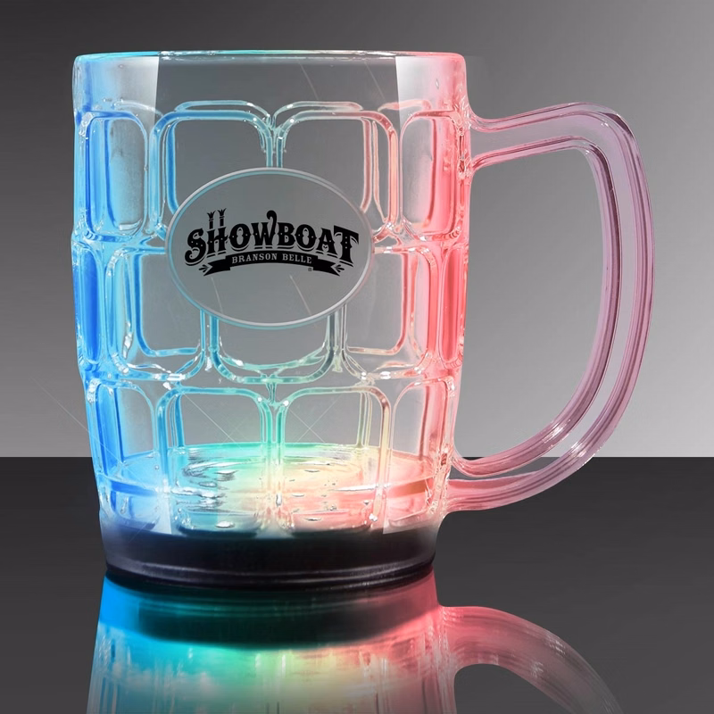 Light-up beer mug