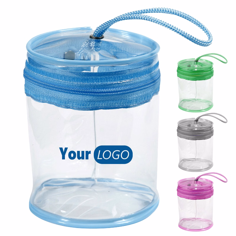 Pvc Durable Transparent Cylinder Bag For Everyday Use