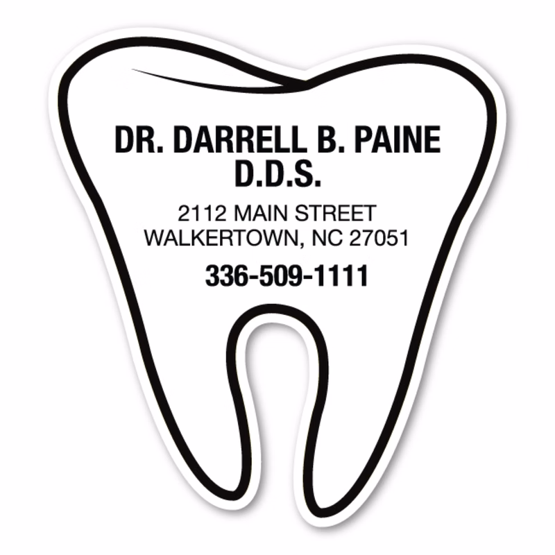 Tooth Magnet - 2.75" x 3" - 20 mil