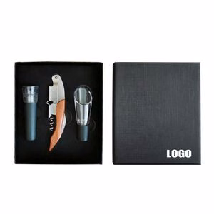 3 In 1 Wine Opener With Pourer And Vacuum Stopper