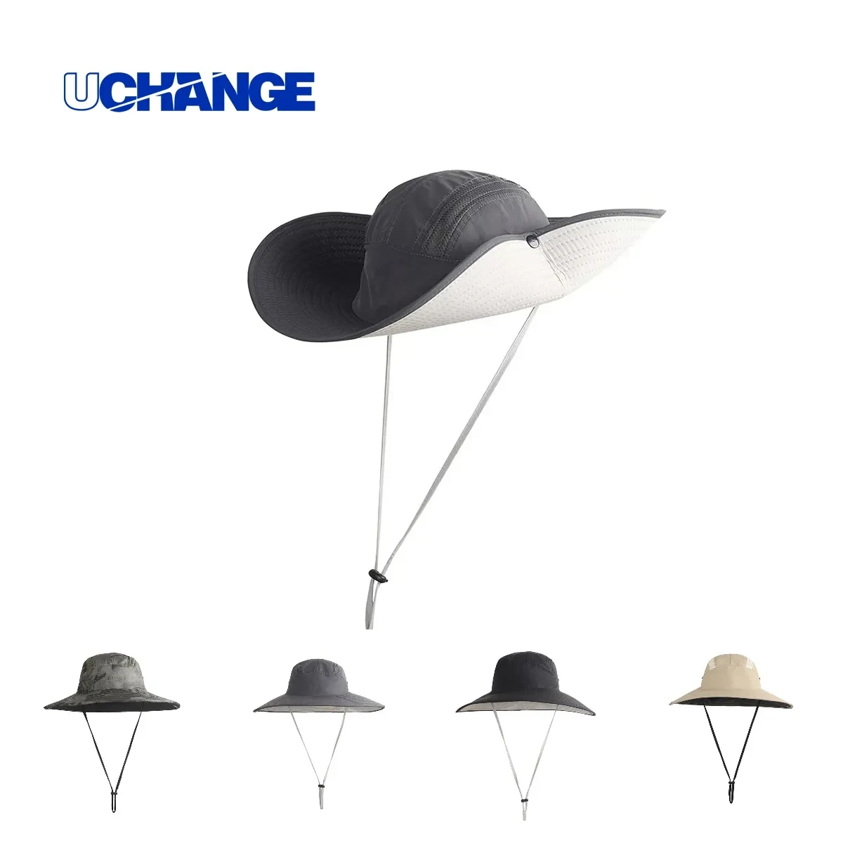 Outdoor Sun Protection Boonie Hat With Adjustable Chin Cord 1