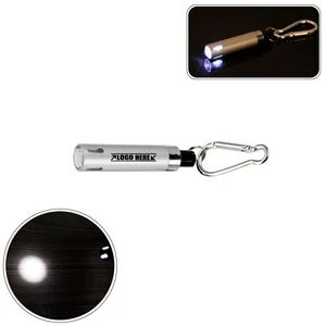 Lightweight Hollow Top LED Flashlight With Carabiner 1