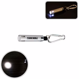 Lightweight Hollow Top LED Flashlight With Carabiner