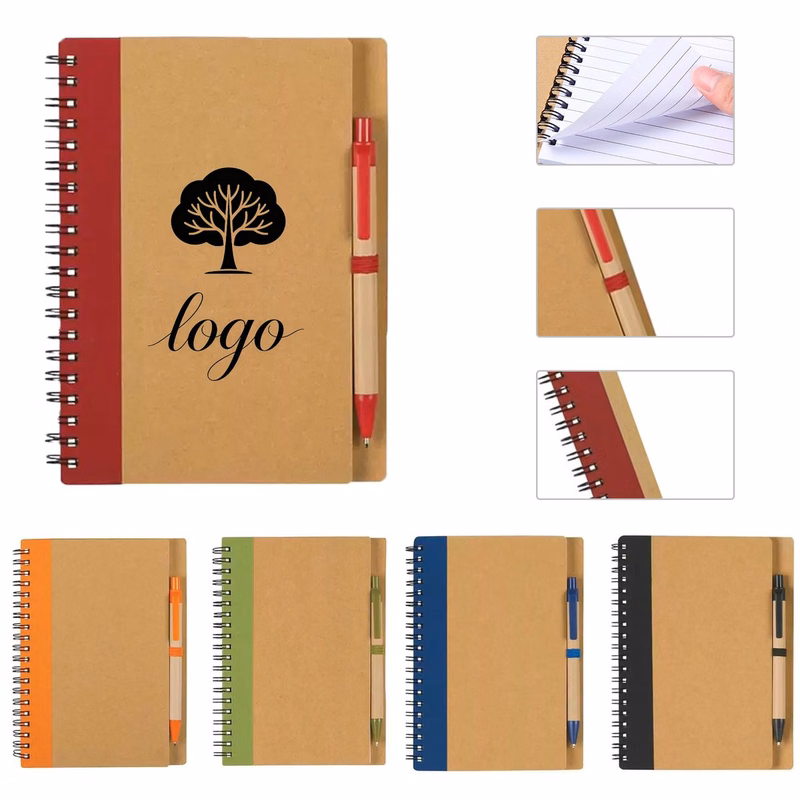 MOQ20 B6 Spiral Notebook with Ballpoint Pen