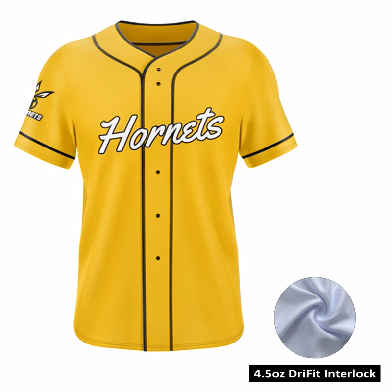 Men's & Kids' Full Sublimation Full Button Front Baseball Jersey - UPF DriFit