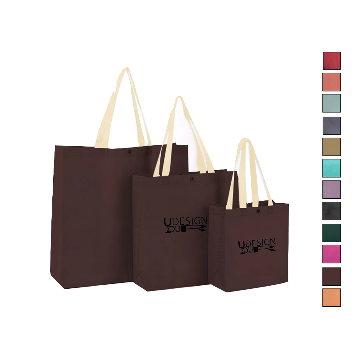 Lanyard-Attached Portable Non-Woven Bag 1