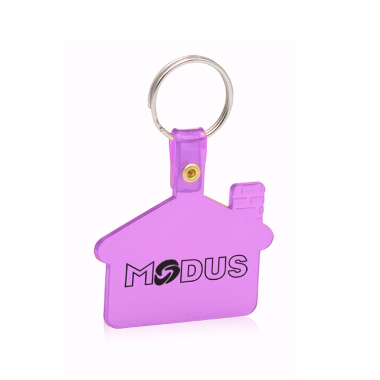 House shaped key chain