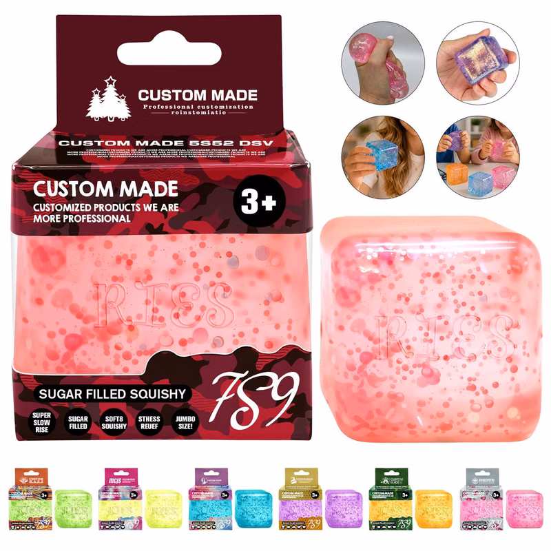 Glitter Malt Syrup TPR Stress Relief Squeeze Toy