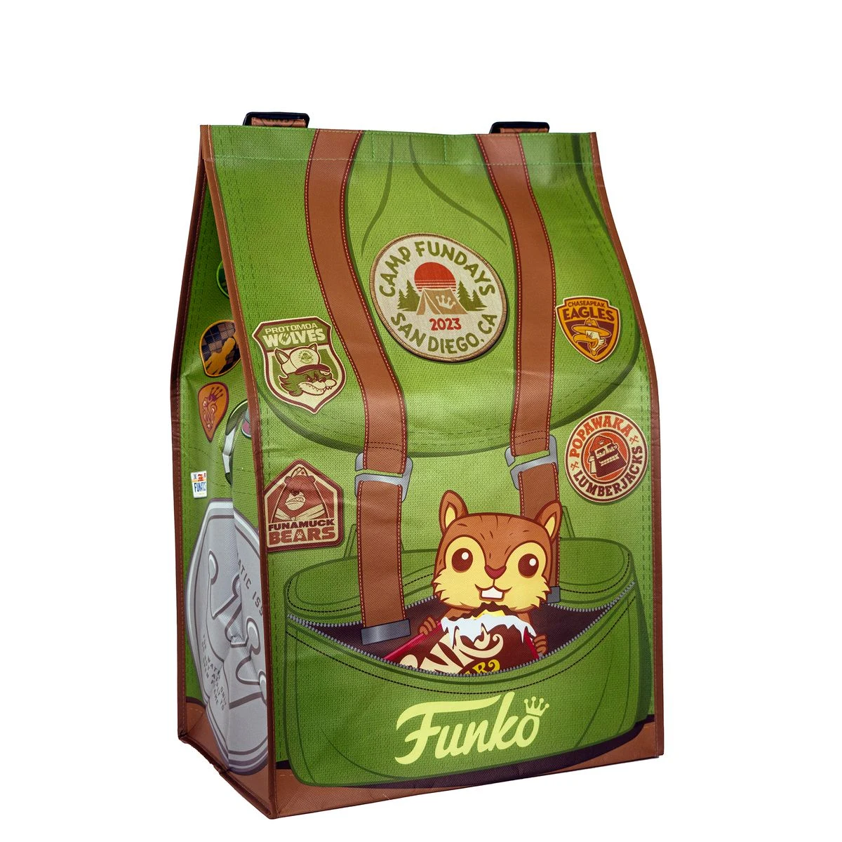 Premium Full-Color Tradeshow Backpack w/Printed Adjustable Shoulder Strap Velcro Closure 15.5x24x11 1