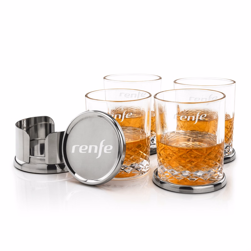Baldoni Coasters & Templeton On-the-Rocks Set