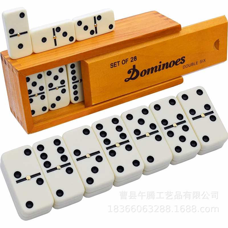 Wooden Dominoes Box