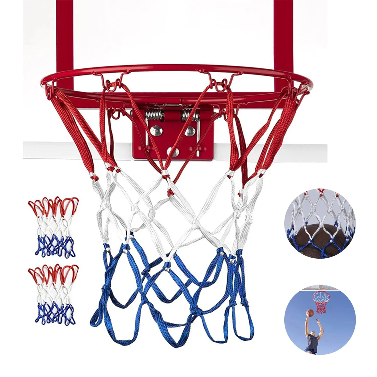 5Mm Thickened Three-Color Polypropylene Basketball Net 1