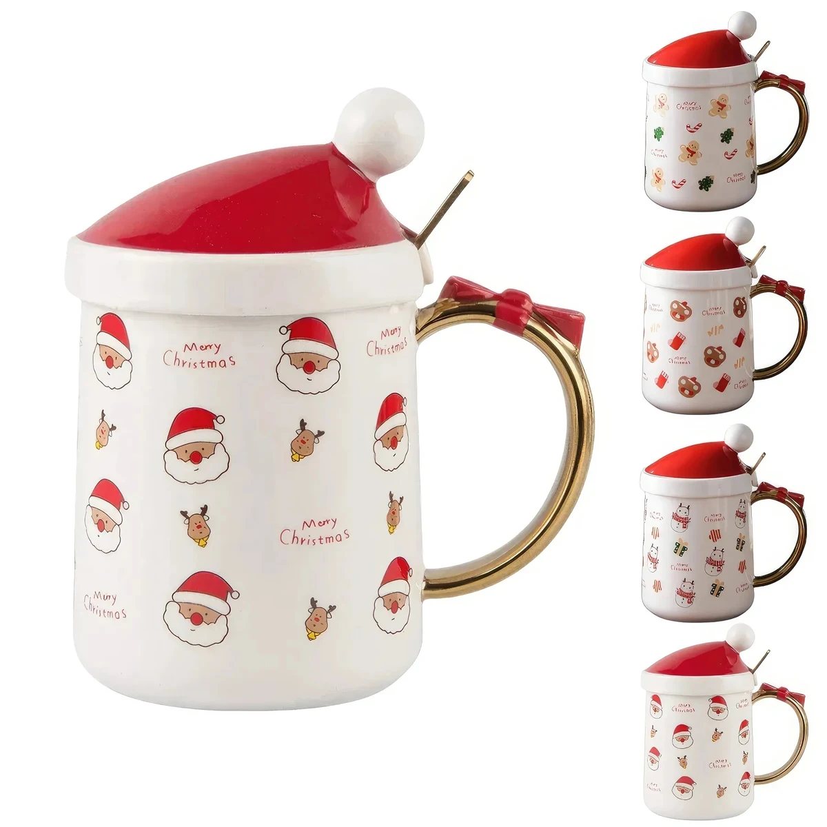 Christmas Hat Shaped Coffee Ceramic Mug 1