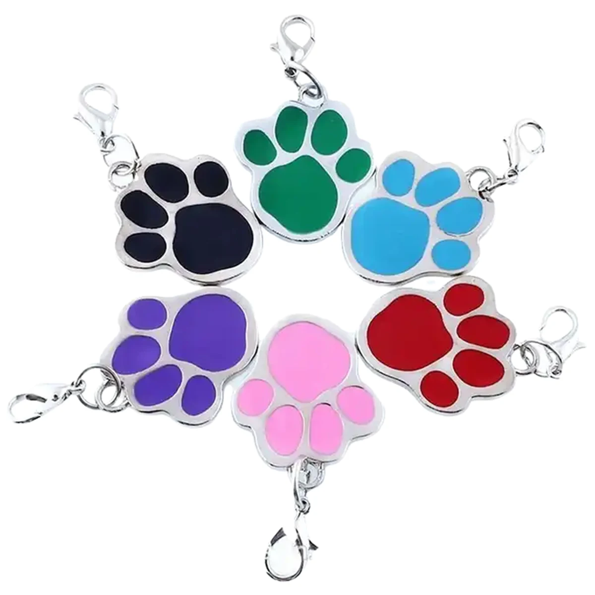 Paw Shaped Zinc Pet Tag 1