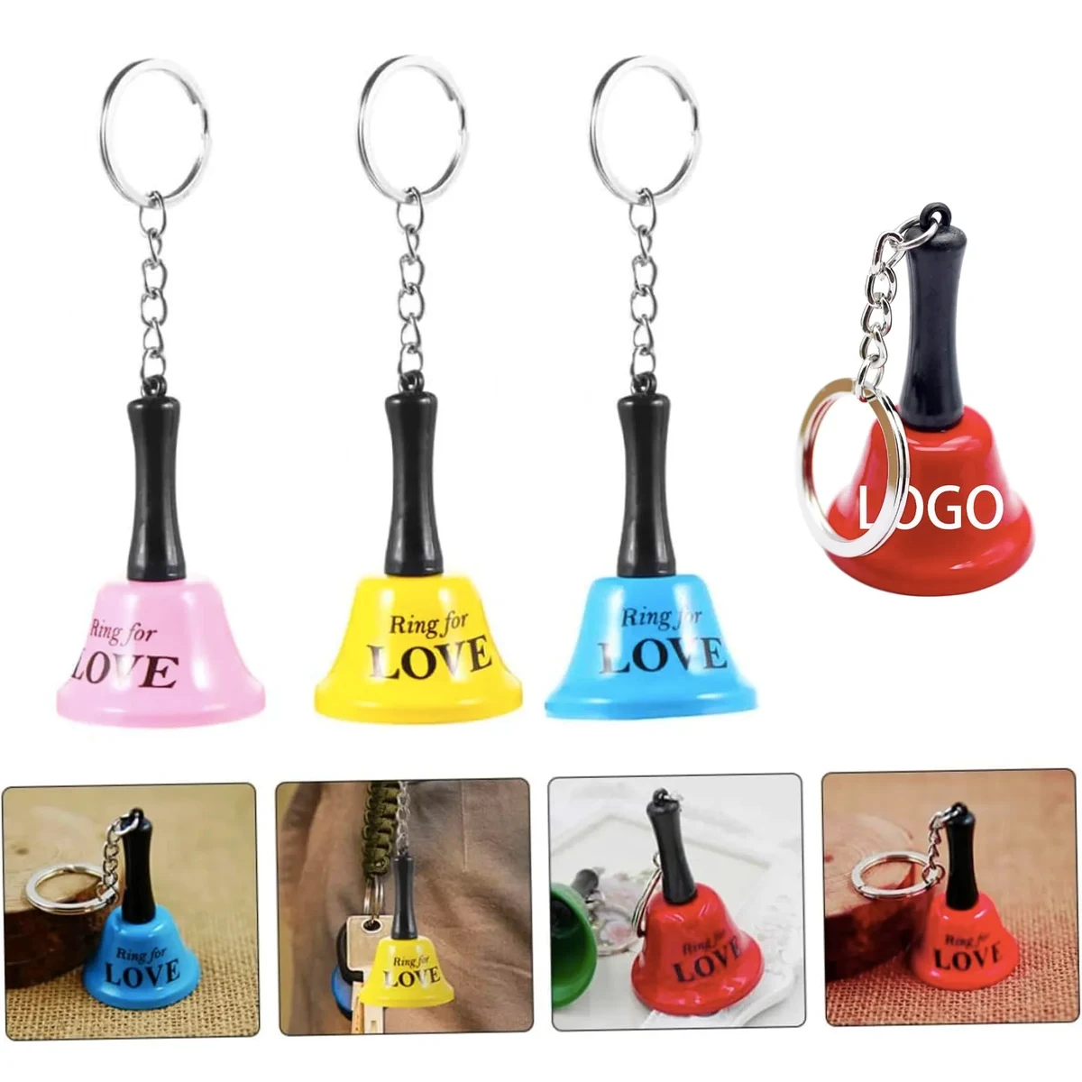 Hand Bell Keychain Pendant 1