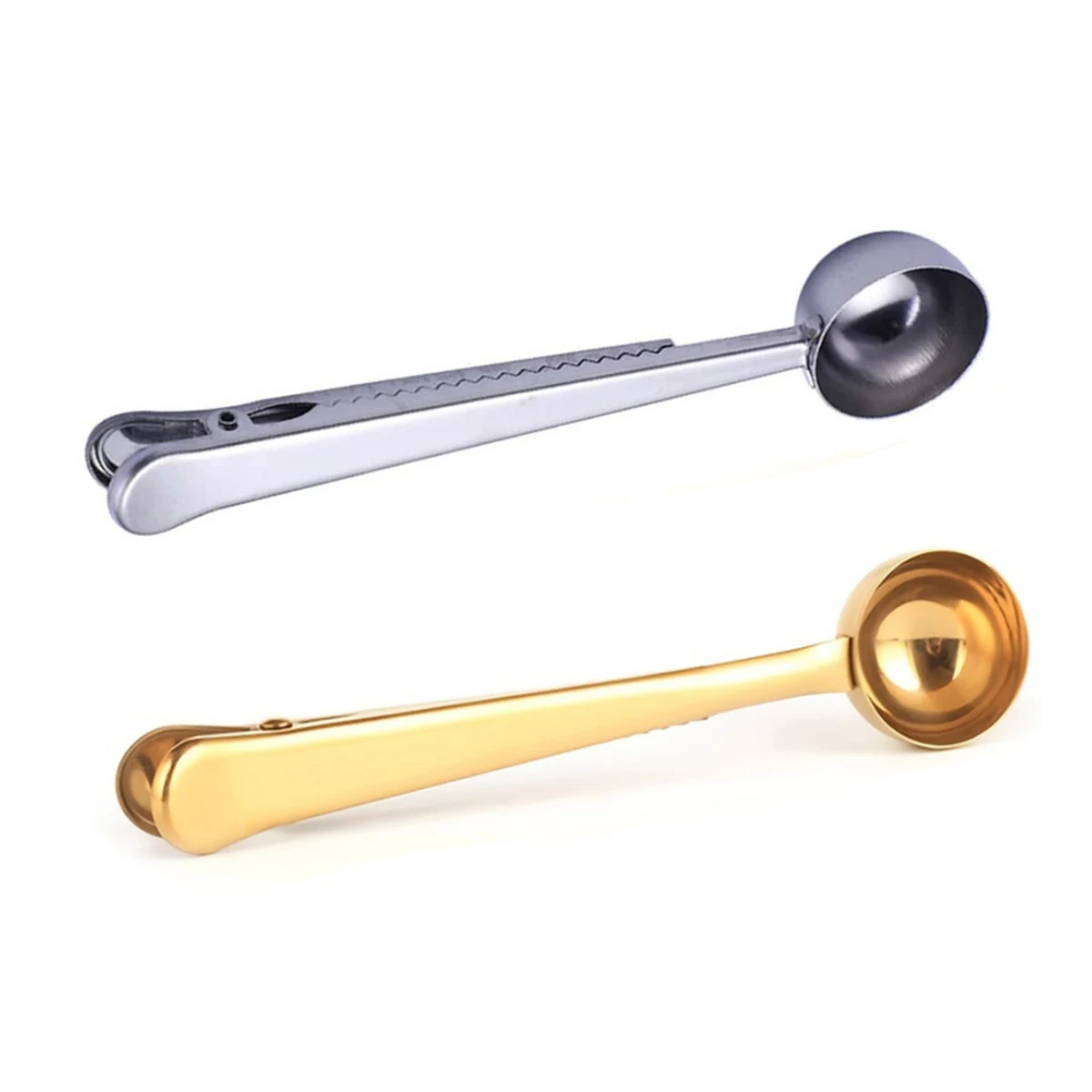 Stainless Steel Coffee Measuring Spoon With Sealing Clip 1