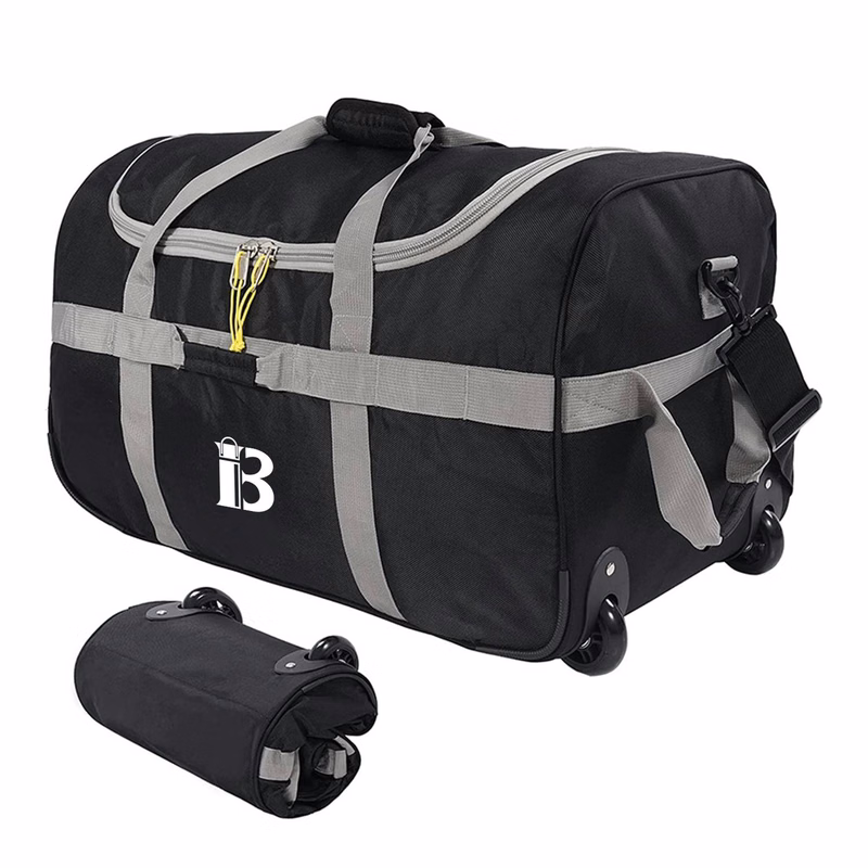 Foldable Duffle Bag w/ Wheels Camping Travel Gear