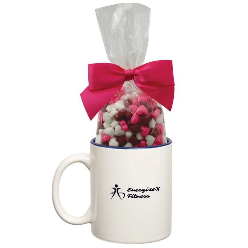 Ceramic Mug with Candy - Conversation Hearts 1
