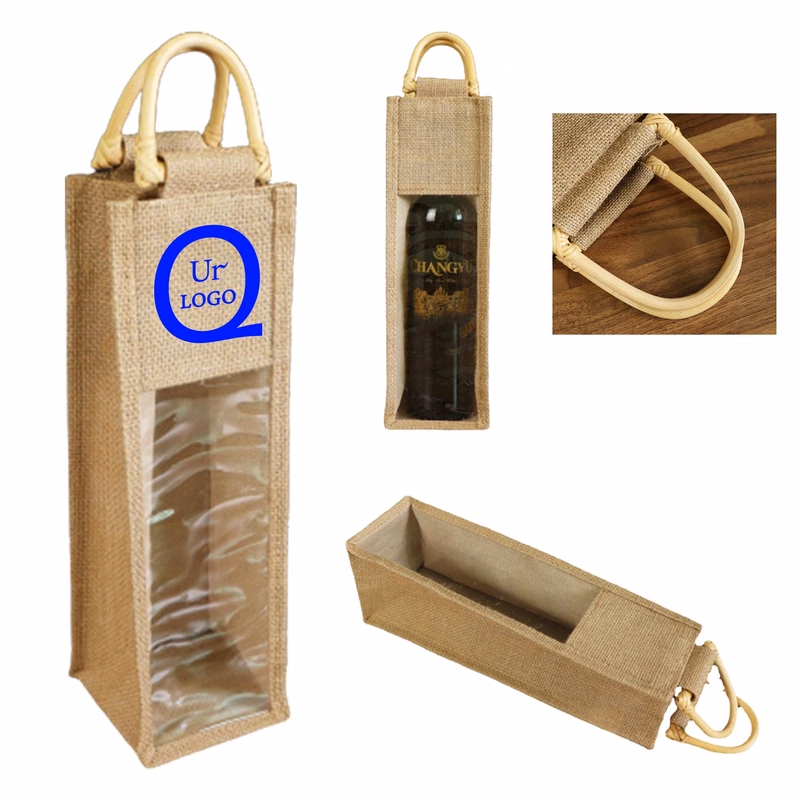 Linen Wine Bag