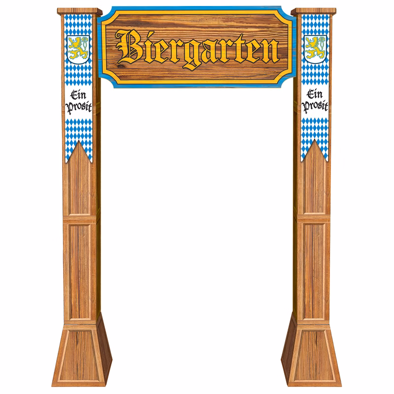 3-D Biergarten Archway Prop