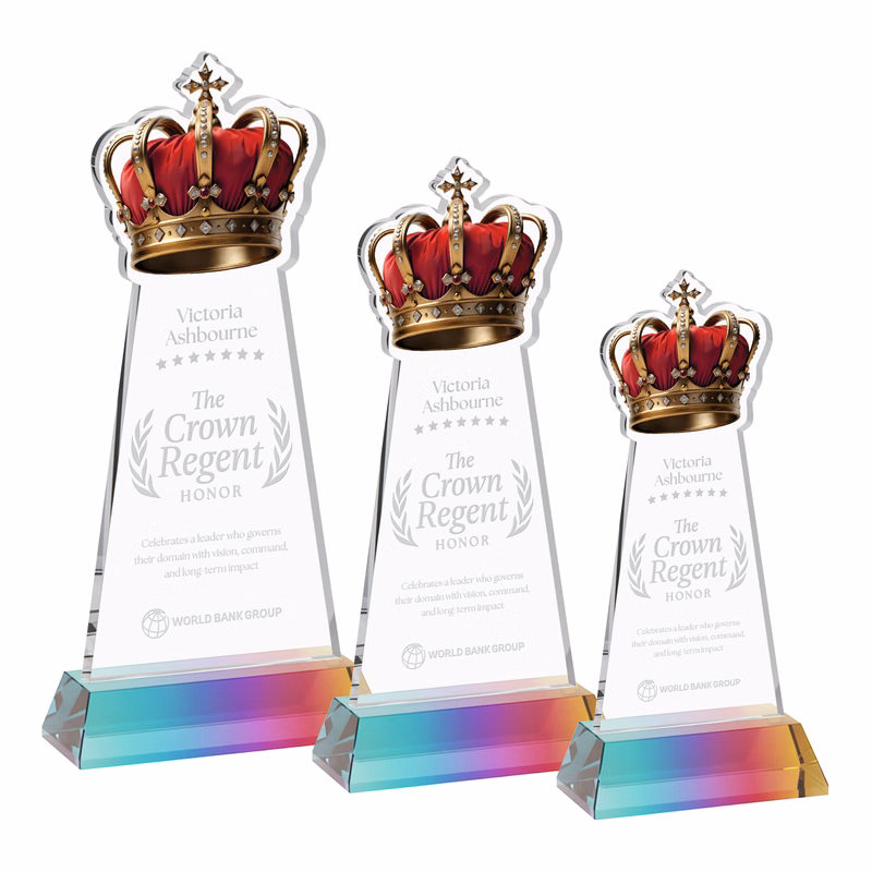 Crown Award on Hartford Base - Prismatic