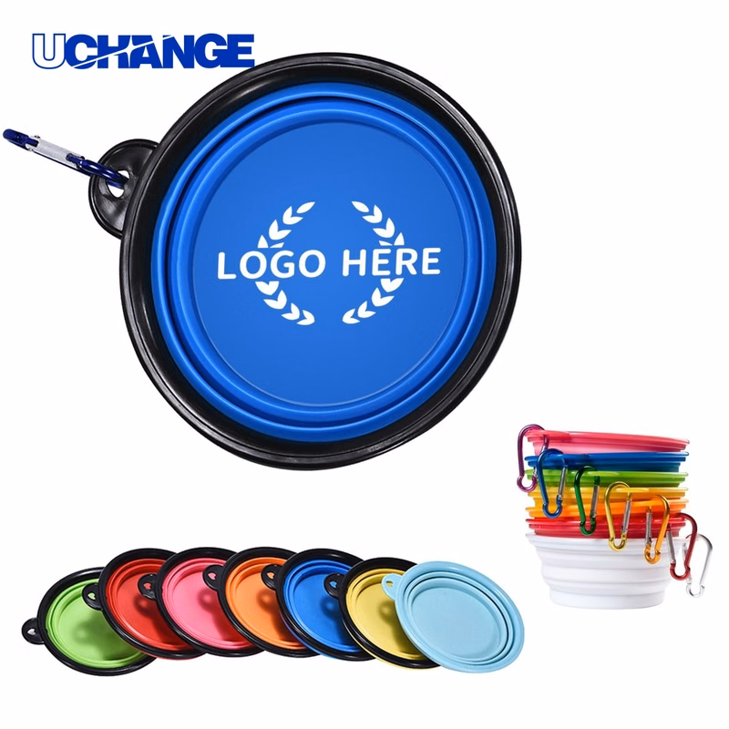 Foldable TPE Pet Bowl with Buckle for Travel
