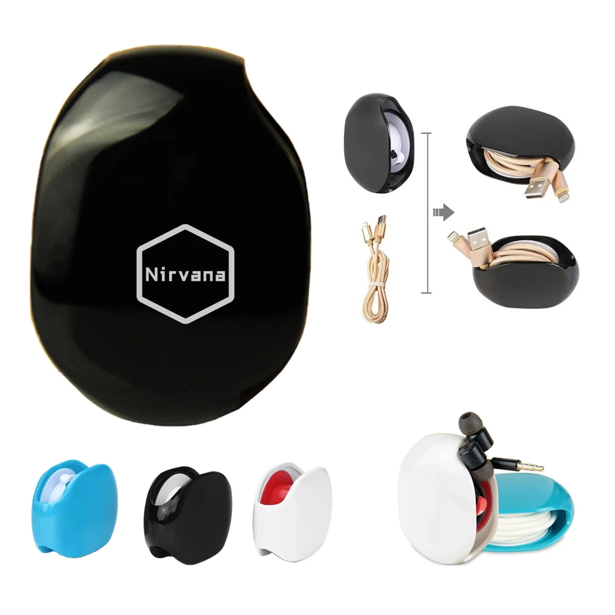 Headphone Data Cable Take-Up Device 1