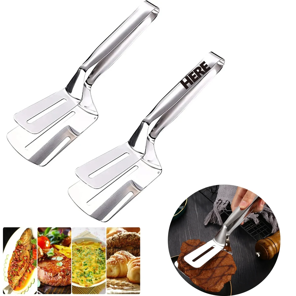 MOQ 50PCS Customize Stainless Steel Steak And Pizza Spatula 1