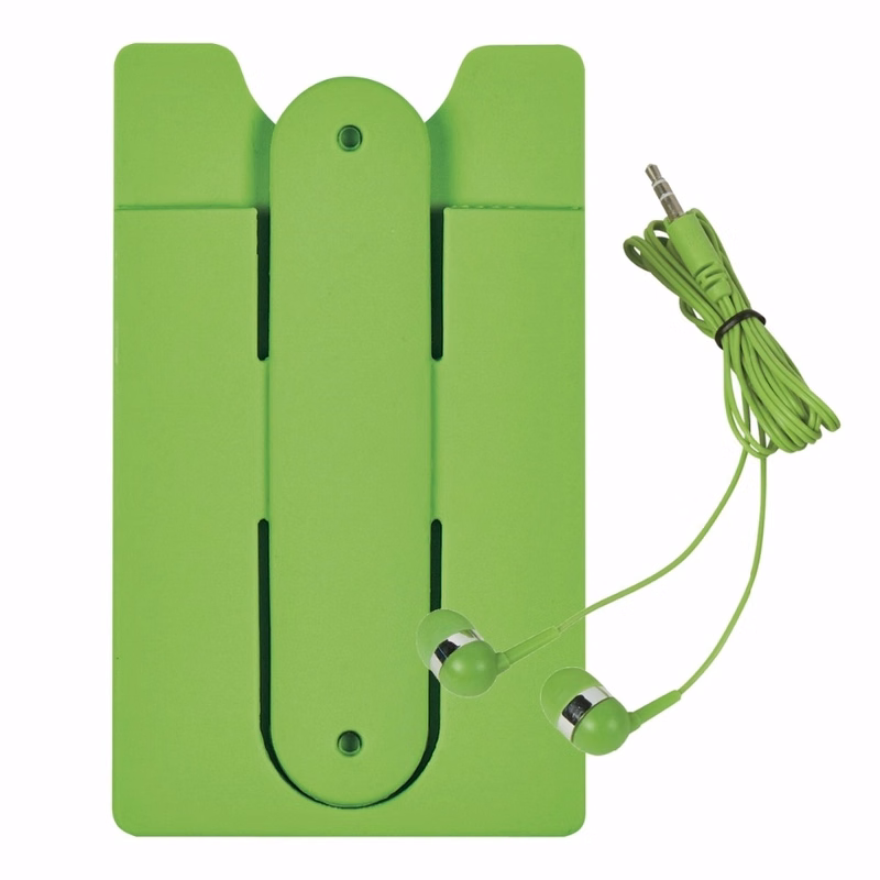 Phone Wallet With Earbuds